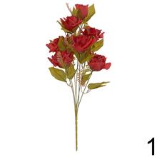 Kytica umelých ruží v mixe farieb a zelene, 60 cm.
