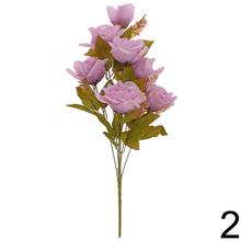 Kytica umelých ruží v mixe farieb a zelene, 60 cm.