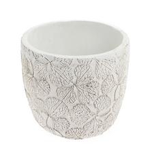 OBAL KVETY KERAMIKA 13.8*13.8*12.8 BIELY - FLORASYSTEM