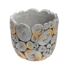 OBAL KERAMIKA 13*13*12.5 ŠEDÝ - FLORASYSTEM