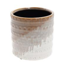 OBAL TROJFAREBNÝ KERAMIKA 13.4*13.4*13.5 HNEDÝ - FLORASYSTEM