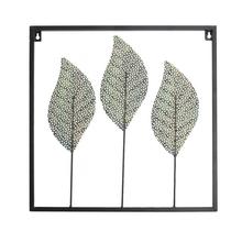 OBRAZ LISTY KOV 38x38CM ZELENÝ - FLORASYSTEM