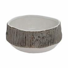 MISA VZOR DREVO KERAMIKA 21*21*9.5 HNEDOBIELY - FLORASYSTEM