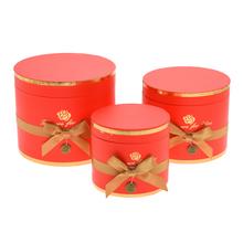 DARČEKOVÁ KRABIČKA MAŠĽA S/3 14x12,6-20x17,5CM ČERVENÁ - FLORASYSTEM