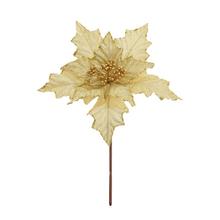 ZÁPICH VIANOČNÁ RUŽA ZLATÁ 25CM - FLORASYSTEM