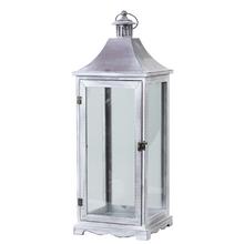 194FL/S LAMPÁŠ DREVO/KOV-L SIVÝ 25X25X68 - FLORASYSTEM
