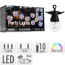 LE2100100 LED10 žiarovky farebné dĺ.7,5m elekt. - FLORASYSTEM