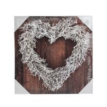 OBRAZ GLITTER SRDCE 28x28x1,5CM - FLORASYSTEM