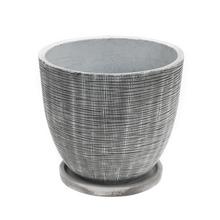 J136 KVETINÁČ + MISKA BETH ANTIK BIELA 27x23,8CM - FLORASYSTEM