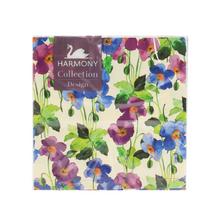369F33-3 SERVÍTKY 33X33cm 20ks PURPUROVÝ KVET - FLORASYSTEM