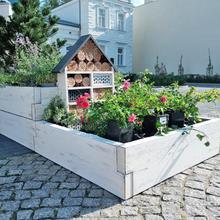 AKCIA!!! Vyvýš. záhon betón. travertín /TVAR 24/ šedý