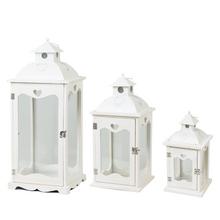SADA 195FL/S LAMPÁŠ DREVO/KOV BIELY S 29x14x14cm M 43x20x20cm L 62x26x26cm - FLORASYSTEM