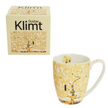 akcia! Šálka 360ml strom šťastia krém krabička G. Klimt - FLORASYSTEM