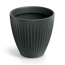 TLRO48M OBAL LATIA ROUND MIDL ČIERNY GRANIT 48XV48CM - FLORASYSTEM