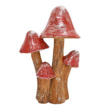 HRÍBIKY ČER/HNE/STR POLY 11*8*5CM - FLORASYSTEM