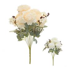 Umelá kytica pivoniek s drobnými kvetmi v mixe.