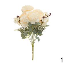 Umelá kytica pivoniek s drobnými kvetmi v mixe.