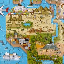 Puzzle 180 dielov 8-bit puzzle –Mapa sveta WM8BIT001