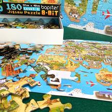 Puzzle 180 dielov 8-bit puzzle –Mapa sveta WM8BIT001