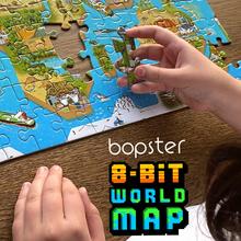 Puzzle 180 dielov 8-bit puzzle –Mapa sveta WM8BIT001