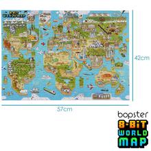 Puzzle 180 dielov 8-bit puzzle –Mapa sveta WM8BIT001