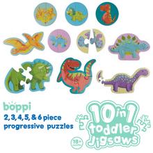 Puzzle Boppi skladačka 10 v 1 – Dinosaury – BTJ10-001