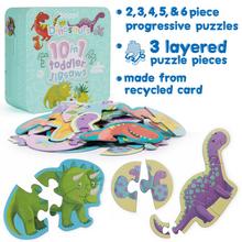 Puzzle Boppi skladačka 10 v 1 – Dinosaury – BTJ10-001