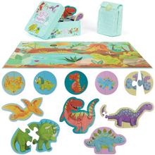 Puzzle Boppi skladačka 10 v 1 – Dinosaury – BTJ10-001