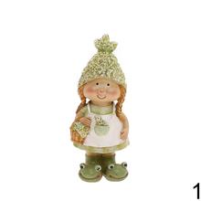 Detské ozdoby so žabkami v zeleno-bielej farbe.