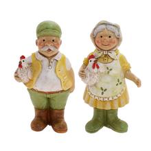 DEDKO, BABKA SO SLIEPOČKOU ZEL/BIE MIX/2 POLY 6,5*5*12,5CM - FLORASYSTEM