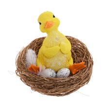 KAČIATKO V HNIEZDE S VAJÍČKAMI POLY 12x12x11CM - FLORASYSTEM