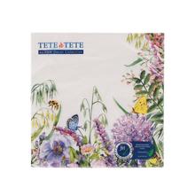 TL120200 SERVÍTKY 33x33 cm/20ks/3vrst WILDFLOWERS FRAME - FLORASYSTEM
