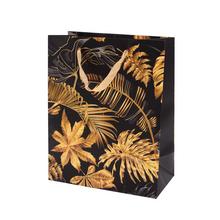 AGB1023003 TAŠKA darč.20x25x10cm GOLD LEAVES - FLORASYSTEM