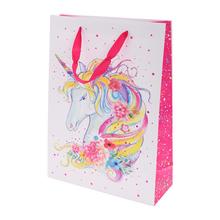 AGB1027602 TAŠKA darč.30x41x12cm UNICORN FLOWER HEAD - FLORASYSTEM