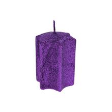 Fialová sviečka Cristal Hviezda 80/90