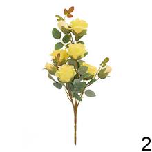 Kytica umelých ruží v mixe farieb, 56 cm.