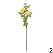 Umelé kvety ruže v mixe, žlté a biele, 68 cm