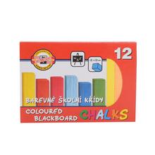 Krieda školská farebná - sada 12 farieb - FLORASYSTEM