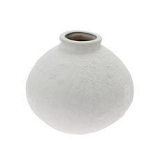 VÁZA BIELA PORCEL. 24,3*25,1*20,8CM - FLORASYSTEM