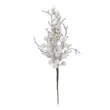 KONÁR BIELE BOBULE ZASNEŽ. 40CM - FLORASYSTEM