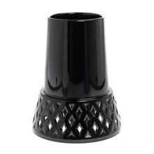 X066 VÁZA AŽUR ČIERNA 25CM - FLORASYSTEM