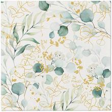 AAND007400 SERVÍTKY 40x40cm/12ks Airlaid Golden Eucalyptus - FLORASYSTEM