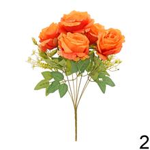 Kytica umelých ruží v mixe farieb, 40 cm.