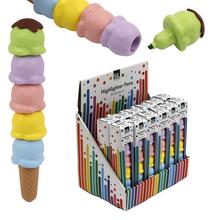 Zvýrazňovače v tvare zmrzliny, 5 kusov.