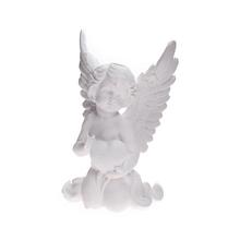 ANJEL KĽAČIACI SO SRDCOM BIELY 10,5*7,5*16,5CM - FLORASYSTEM
