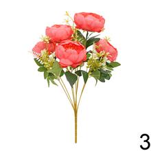 Umelé kvety pivónie v mixe farieb.