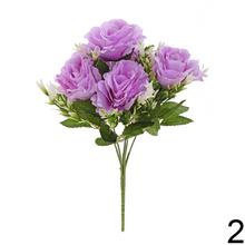 Kytica umelých ruží v mixe farieb.