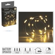 LED SVETIELKA 80 /WW/IND/ TIMER SILVERWIRE  - FLORASYSTEM