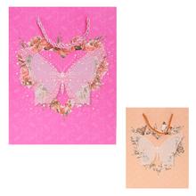 DARČEKOVÁ TAŠKA S 23*18*10CM MOTÝLE GLITTER - FLORASYSTEM