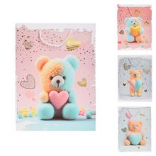 DARČEKOVÁ TAŠKA S 18x23CM MACKO SO SRDCOM - FLORASYSTEM